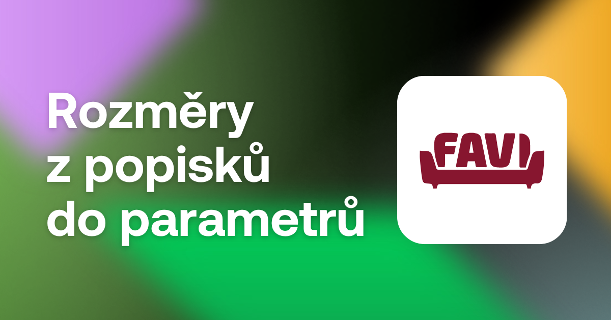 favi rozměry z popisků do parametrů