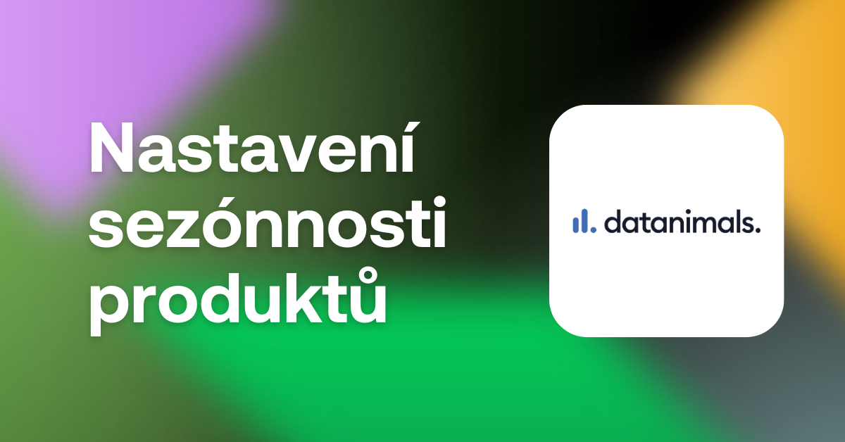 nastavení sezónnosti produktů datanimals